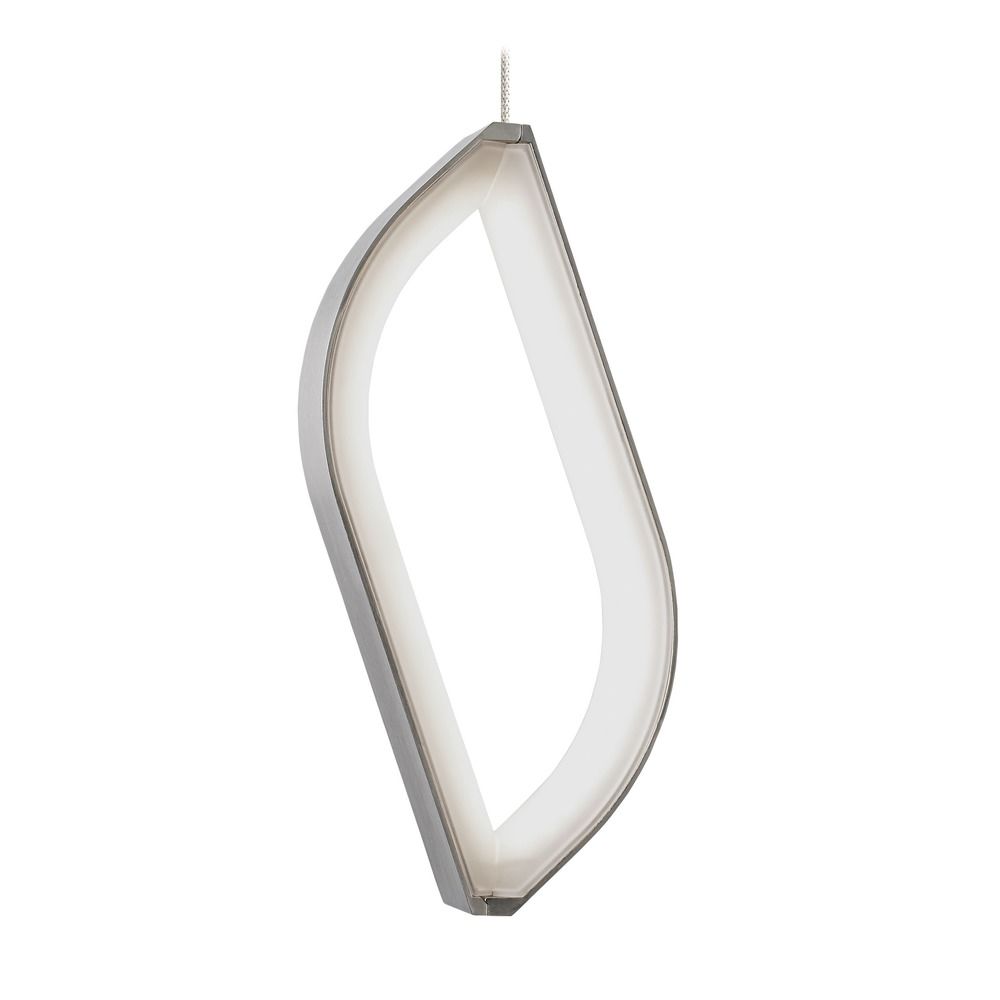 Folium Satin Nickel LED Mini-Pendant Light by Tech Lighting