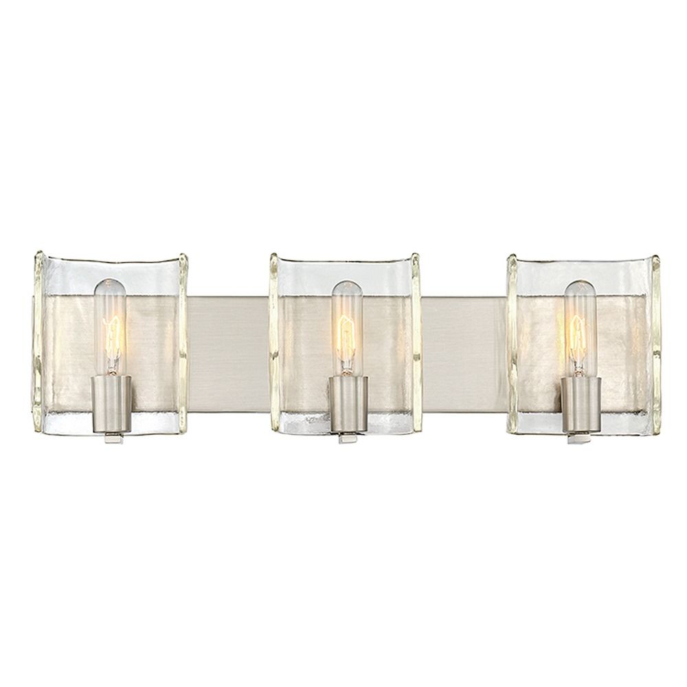 Savoy House Lighting Handel Satin Nickel Bathroom Light