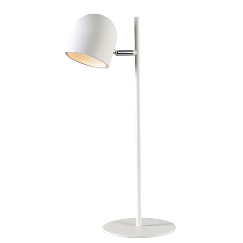 Kenroy Home Vidal White LED Desk Lamp by Kenroy Home Lighting