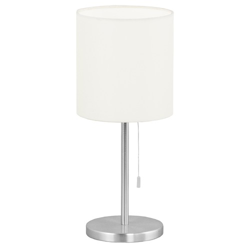 Eglo Sendo Aluminum Table Lamp with Cylindrical Shade by Eglo Lighting