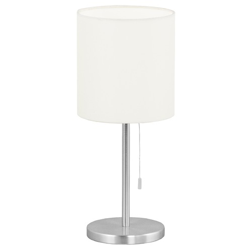 Eglo Sendo Aluminum Table Lamp with Cylindrical Shade by Eglo Lighting