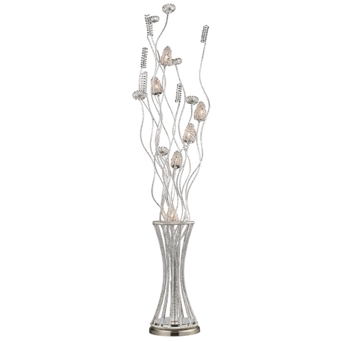 Modern Floor Lamp in Satin Nickel Finish by Elk Lighting