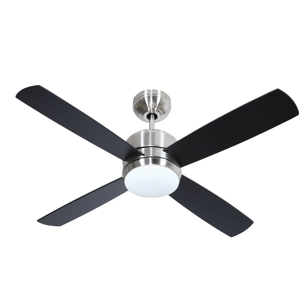 Craftmade Lighting Montreal Stainless Steel Ceiling Fan with Light By: Craftmade Lighting 