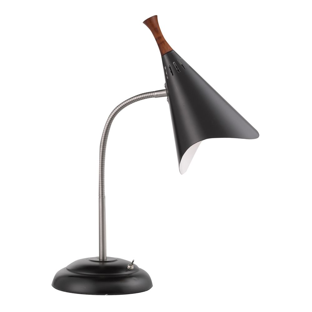 Mid-Century Modern Desk Lamp Black Draper by Adesso Home Lighting By: Adesso Home Lighting 