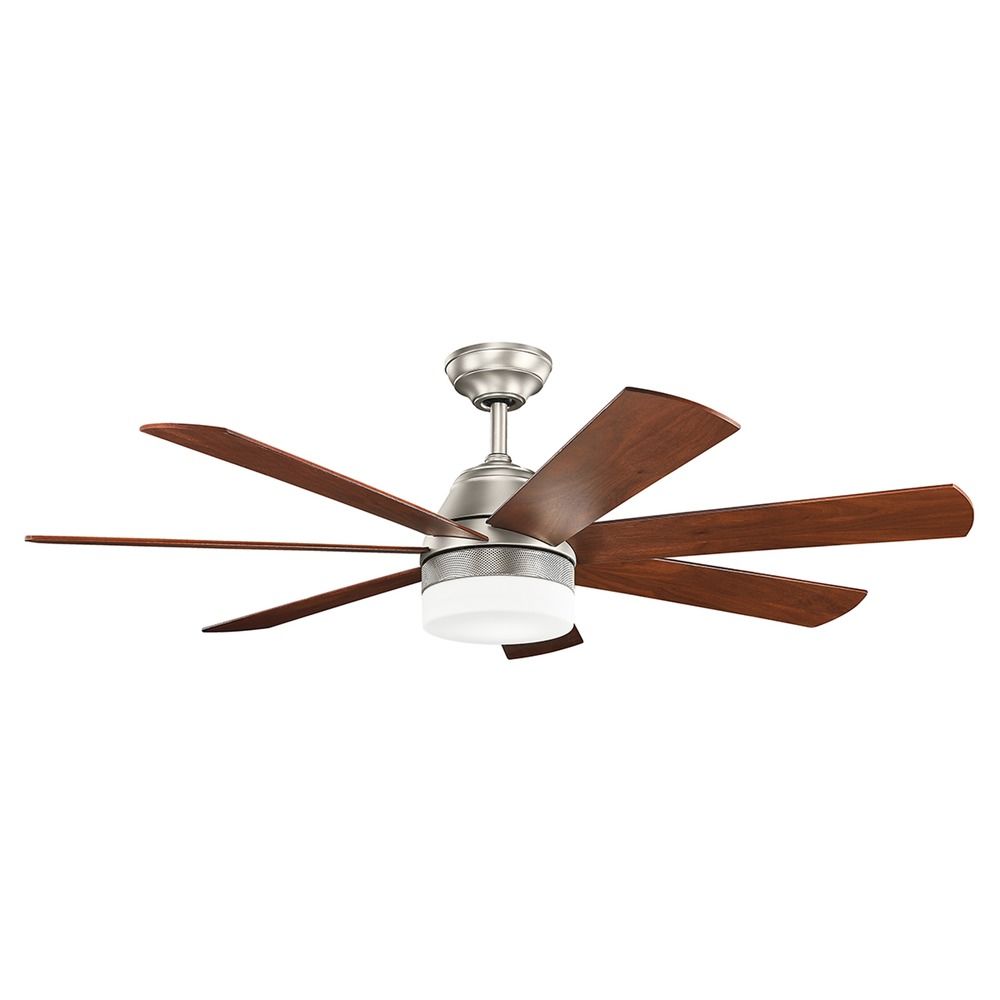 Kichler Lighting Ellys Brushed Nickel LED Ceiling Fan with Light By: Kichler Lighting 