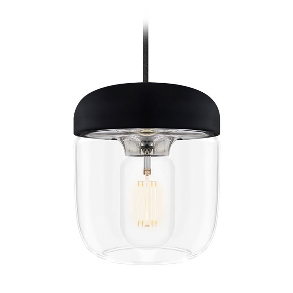 Mid-Century Modern LED Plug-In Swag Pendant Light Black Acorn by Vita Copenhagen By: Vita Copenhagen 