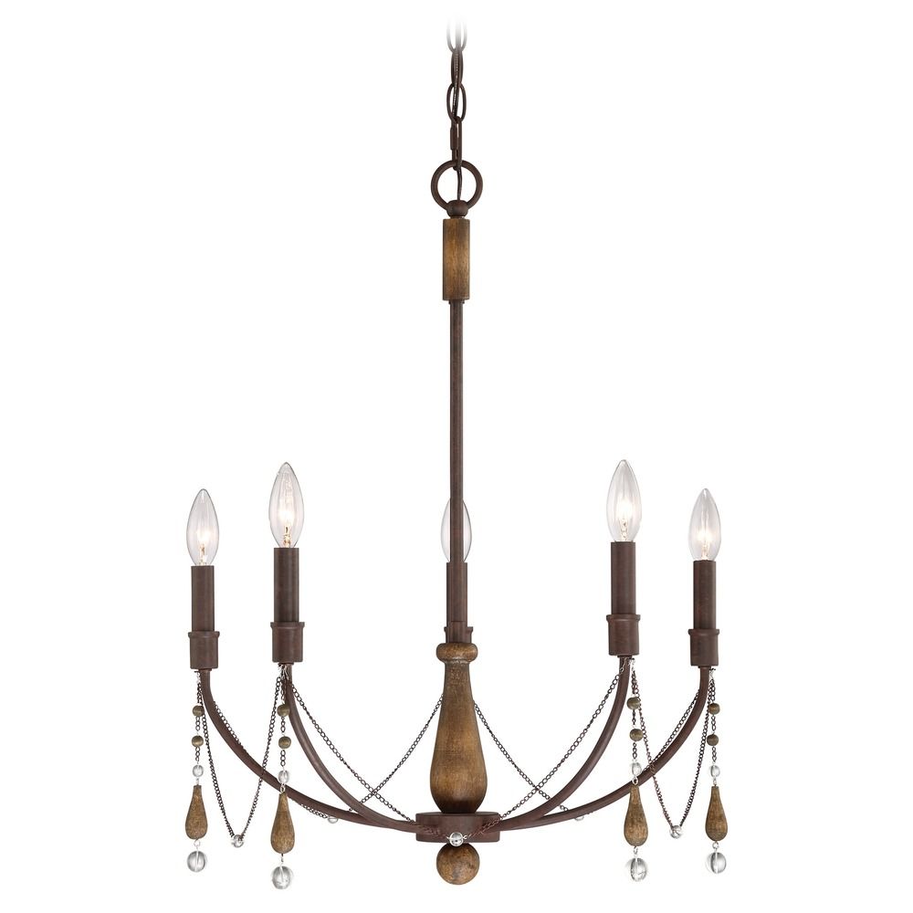 Quoizel Lighting Concord Tuscan Brown Chandelier By: Quoizel Lighting 