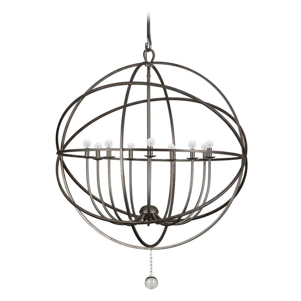 Chandelier in English Bronze Finish By: Crystorama Lighting 