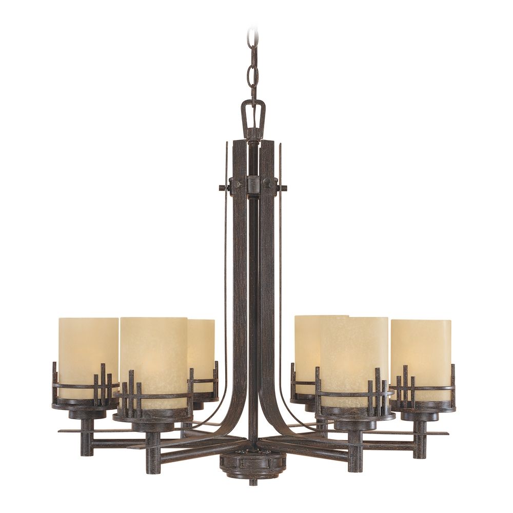 mission and craftsman lighting chandelier