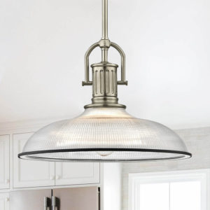 Industrial Prismatic Glass Pendant Light vintage lighting