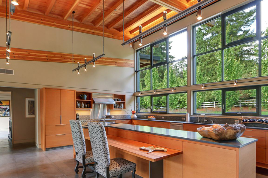 track lighting placement kitchen