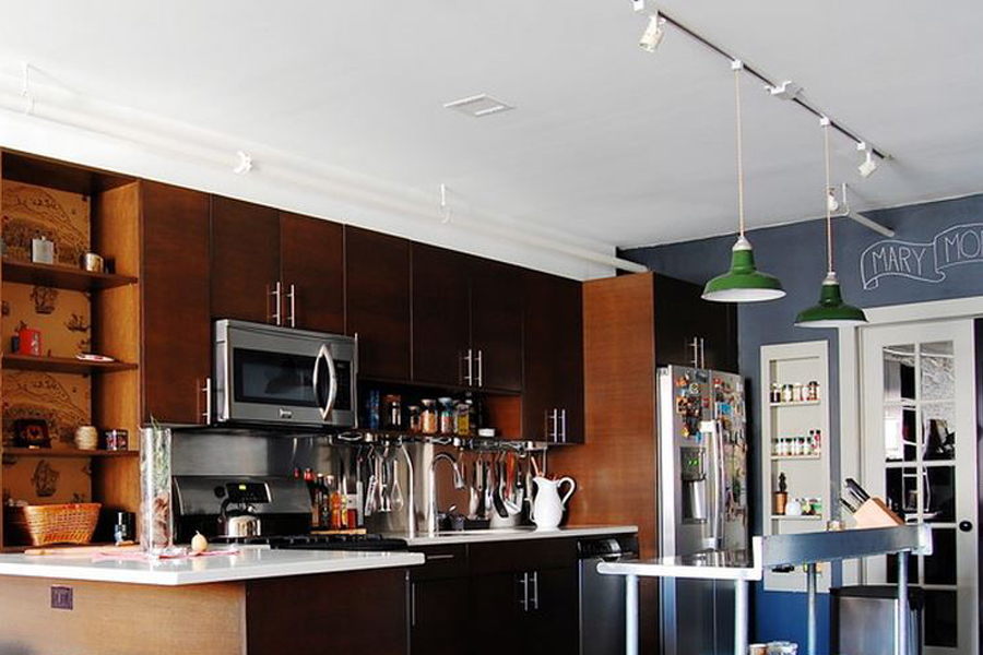 track lighting kitchen