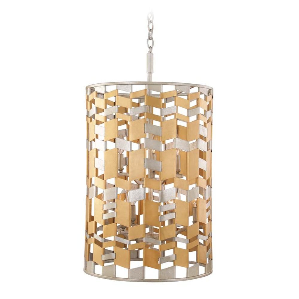 Broadway pendant by kuzco mixed metal finish