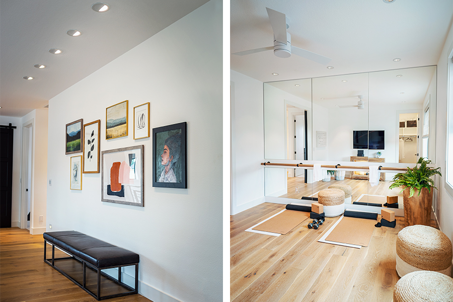 Gallery Wall & Workout Room