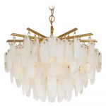Chapman & Myers Cora Convertible Chandelier in Brass by Visual Comfort Signature