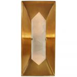 Kelly Wearstler Halcyon Rock Crystal Sconce in Brass by Visual Comfort