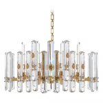 Aerin Bonnington Large Chandelier in Antique Brass by Visual Comfort Signature