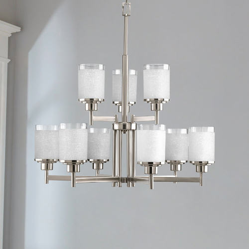Alexa Chandelier in Brushed Nickel by Progress Lighting