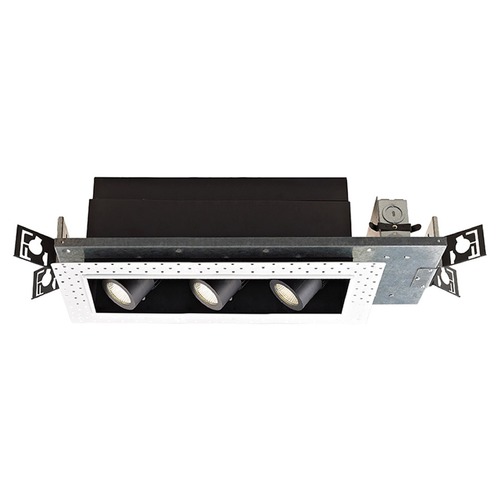 WAC Lighting Precision Multiples Black LED Recessed Can Light by WAC Lighting MT-4LD316N-F927-BK