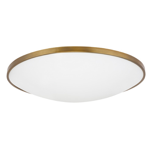 Visual Comfort Modern Collection Sean Lavin Vance 24-Inch 277V 3000K LED Flush Mount in Aged Brass by Visual Comfort Modern 700FMVNC24A-LED930-277