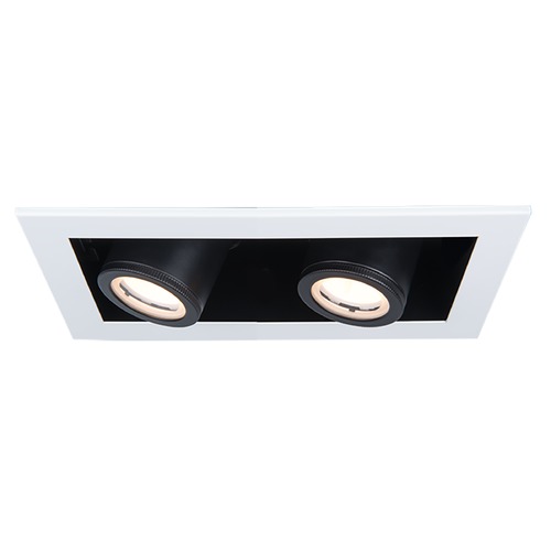 WAC Lighting Silo Multiples White & Black LED Recessed Kit by WAC Lighting MT-4210T-935-WTBK