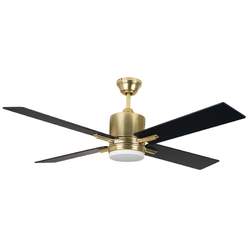 Teana 52-Inch LED Fan in Satin Brass by Craftmade Lighting