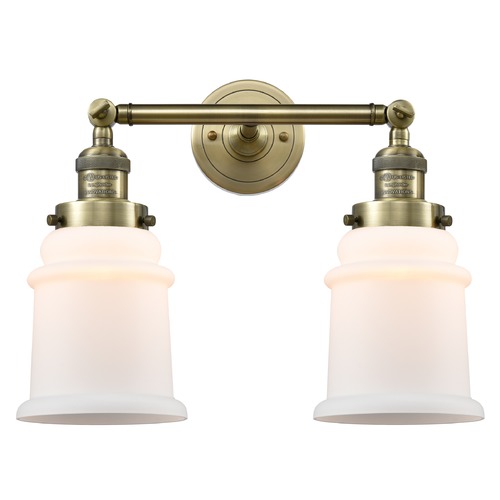 Innovations Lighting Innovations Lighting Canton Antique Brass Bathroom Light 208-AB-G181