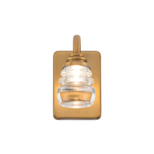 WAC Lighting Rondelle LED Wall Sconce in Aged Brass by WAC Lighting WS-42505-AB