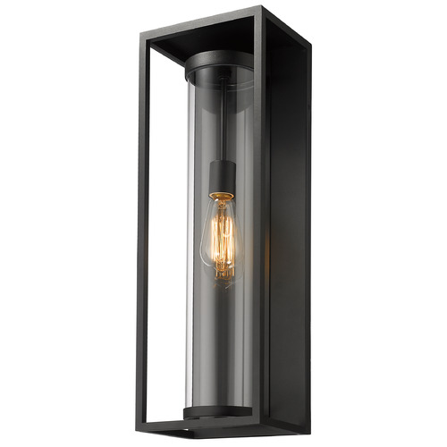 Dunbroch Black Outdoor Wall Light by Z-Lite
