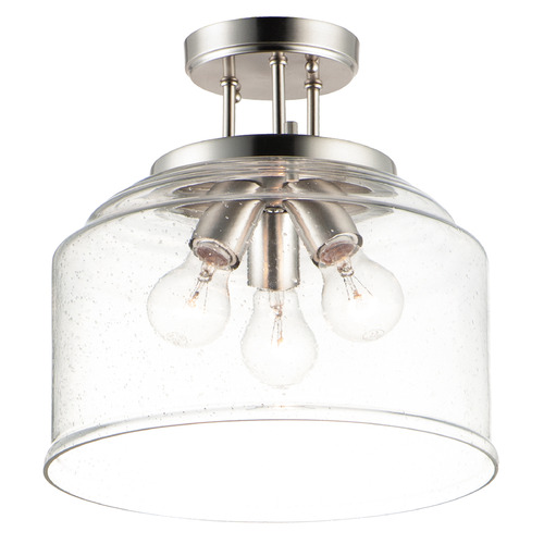 Maxim Lighting Acadia Satin Nickel Semi-Flushmount Light