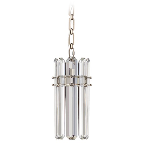 Visual Comfort Signature Collection Aerin Bonnington Small Pendant in Polished Nickel by Visual Comfort Signature ARN5123PNCG