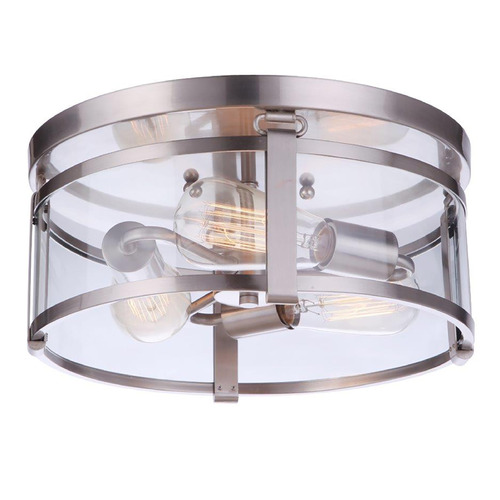 Craftmade Lighting Elliot Brushed Polished Nickel Flush Mount by Craftmade Lighting 55383-BNK