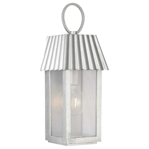 Progress Lighting Point Dume-Hook Pond Galvanized Outdoor Wall Light