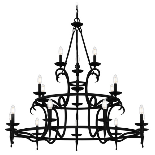 Quoizel Lighting Octavia Earth Black Chandelier