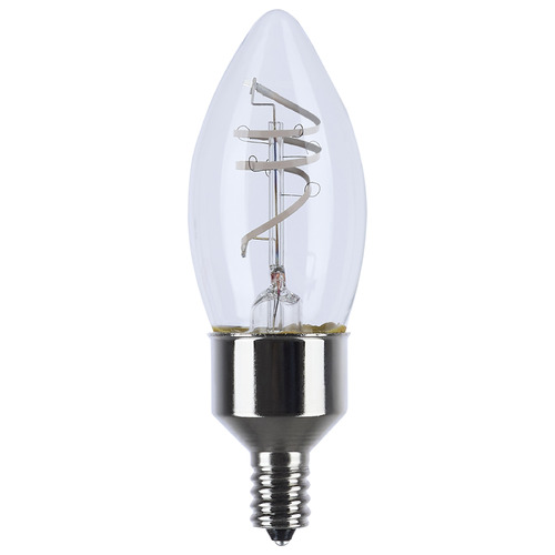 Satco Lighting 4W B11 2700K Flex Gray Coil Filament E12 Base LED Bulb by Satco S11525