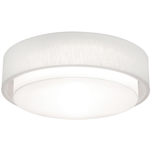 Afx Lighting Sanibel Linen White LED Flushmount Light