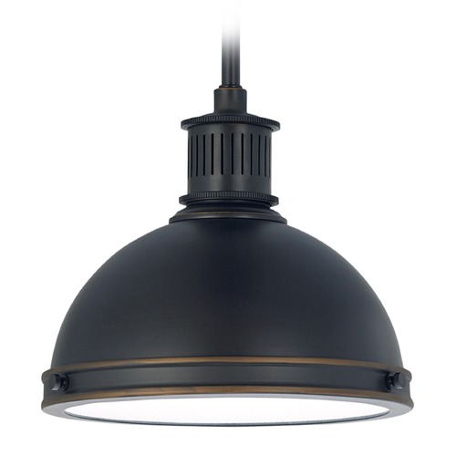 Pratt Street Metal Pendant in Autumn Bronze by Generation Lighting