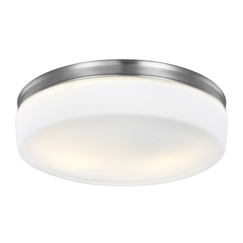 Visual Comfort Studio Collection Issen 13.50-Inch Flush Mount in Satin Nickel by Visual Comfort Studio FM504SN