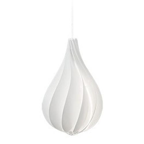 UMAGE UMAGE White Plug-In Swag Pendant Light with Abstract Shade 2103_4009