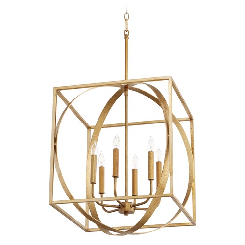 Quorum Lighting Gold Leaf Pendant by Quorum Lighting 8150-6-74