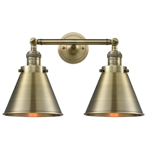 Innovations Lighting Innovations Lighting Appalachian Antique Brass Bathroom Light 208-AB-M13-AB