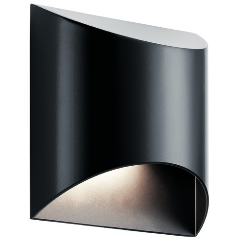 Kichler Lighting Wesley 7.50-Inch Black LED Outdoor Wall Light by Kichler Lighting 49278BKLED