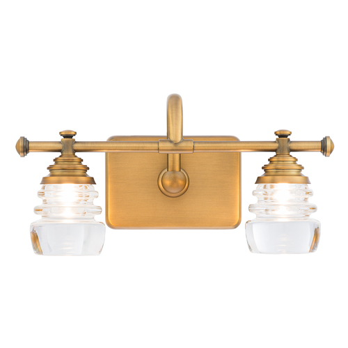 WAC Lighting Rondelle 14-Inch LED Bath Bar in Aged Brass by WAC Lighting WS-42514-AB