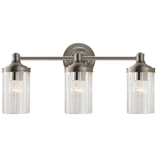 Visual Comfort Signature Collection Alexa Hampton Ava Triple Sconce in Antique Nickel by Visual Comfort Signature AH2202ANCG