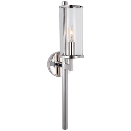 Visual Comfort Signature Collection Kelly Wearstler Liaison Single Sconce in Nickel by Visual Comfort Signature KW2200PNCG