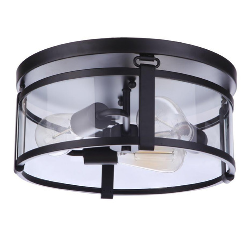 Craftmade Lighting Elliot Flat Black Flush Mount by Craftmade Lighting 55383-FB