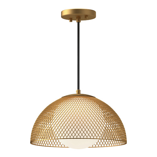Alora Lighting Haven 12.50-Inch Mesh Pendant in Gold by Alora Lighting PD402513GDOP