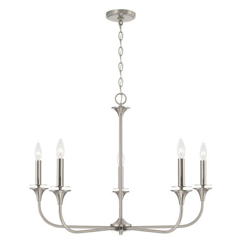 HomePlace by Capital Lighting Presley Chandelier in Brushed Nickel by HomePlace by Capital Lighting 448951BN