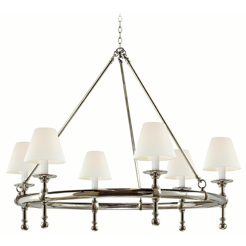 Visual Comfort Signature Collection Visual Comfort Signature Collection Chapman & Myers Classic Polished Nickel Chandelier SL5812PN-L