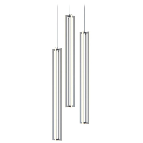Afx Lighting Cass Satin Nickel LED Multi-Light Pendant